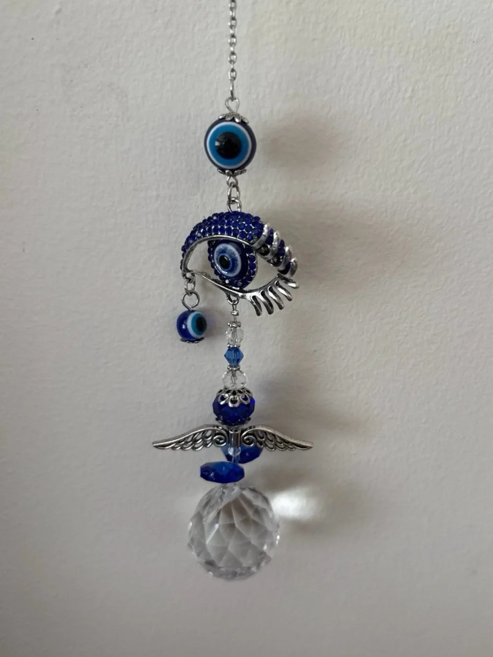 Blue Evil Eye Hanging Wall Decor - Unbranded